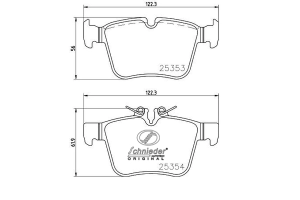 Brake Pad Set, disc brake (SBP021-831)