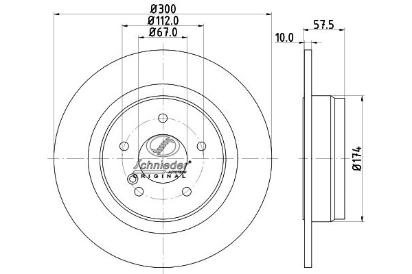 Brake Disc (BZS55.00062)