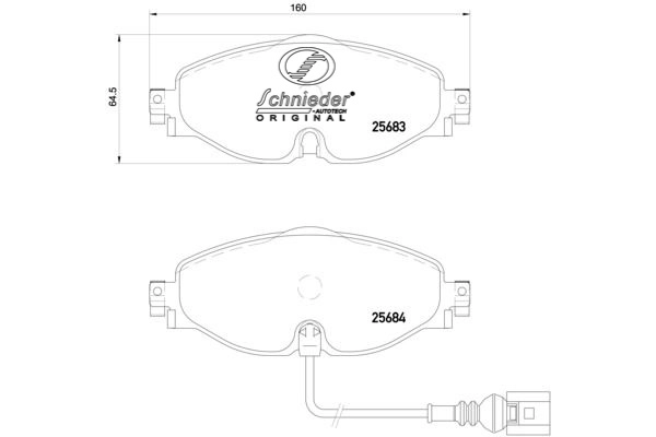 Brake Pad Set, disc brake (SBP020-191)