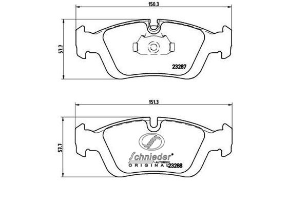 Brake Pad Set, disc brake (SBP008-741)