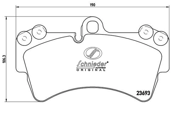 Brake Pad Set, disc brake (SBP018-691)