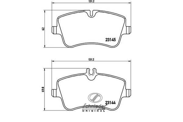 Brake Pad Set, disc brake (SBP018-331)