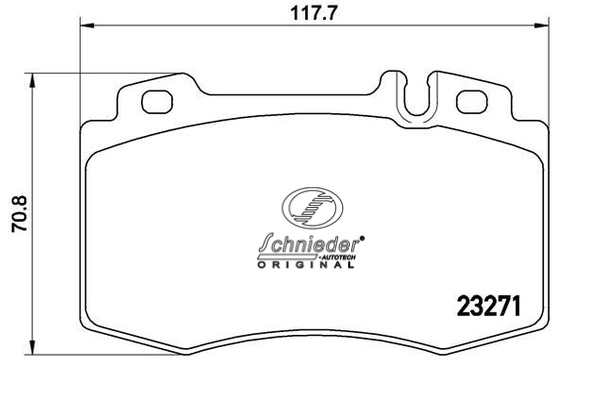 Brake Pad Set, disc brake (SBP008-691)