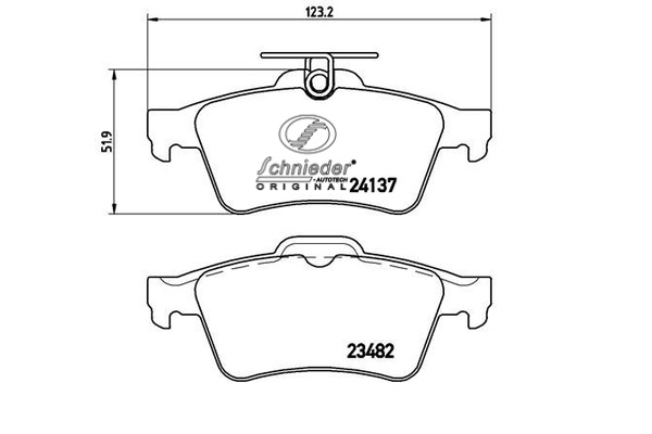 Brake Pad Set, disc brake (SBP011-731)