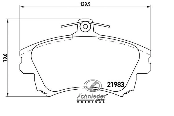 Brake Pad Set, disc brake (SBP017-041)