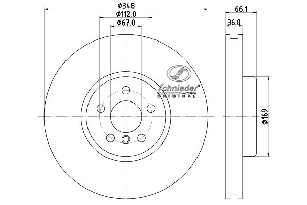 Brake Disc (BMS55.00392)