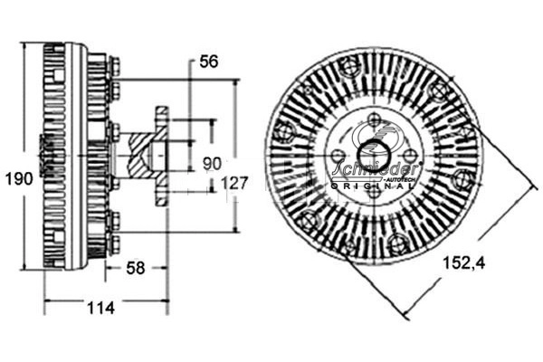 Clutch, radiator fan (MNT25.00007)