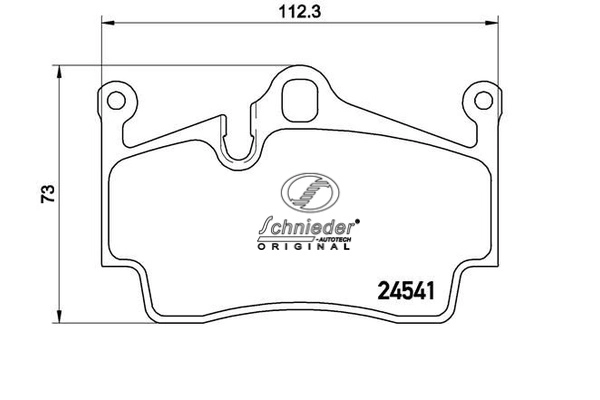 Brake Pad Set, disc brake (SBP013-311)