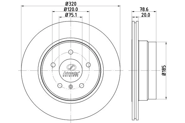 Brake Disc (BMS55.00322)