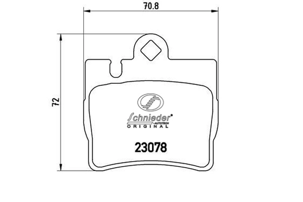 Brake Pad Set, disc brake (SBP008-711)