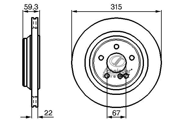 Brake Disc (BZS55.00325)