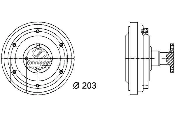 Clutch, radiator fan (BZT25.00005)