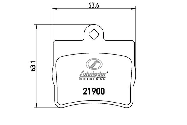 Brake Pad Set, disc brake (SBP008-311)