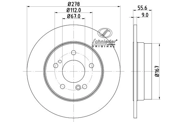 Brake Disc (BZS55.00052)