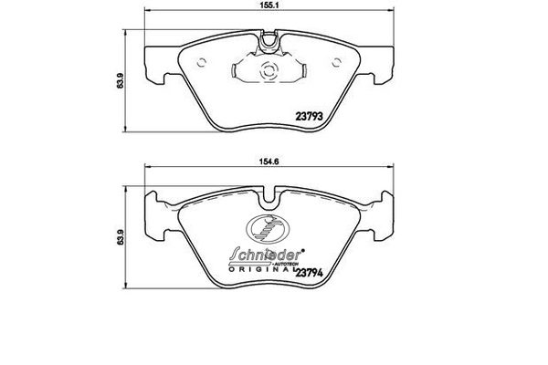 Brake Pad Set, disc brake (SBP015-031)