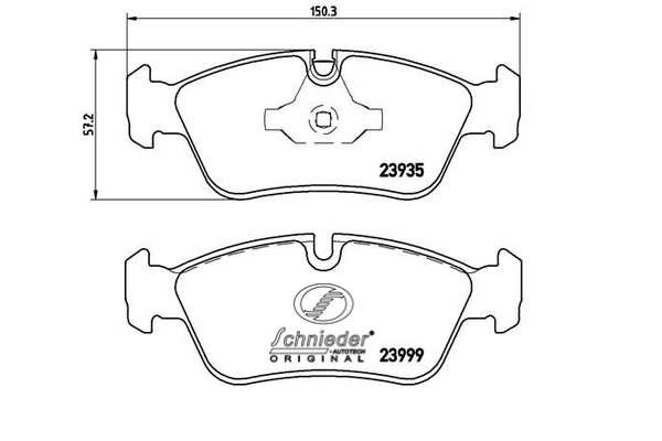 Brake Pad Set, disc brake (SBP011-281)