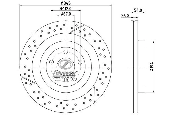 Brake Disc (BZS55.00350)