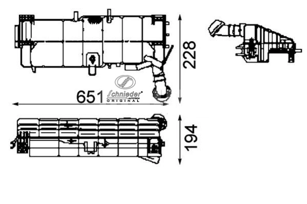 Expansion Tank, coolant (BZT32.00002)