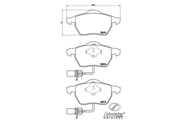 Brake Pad Set, disc brake (SBP010-731)