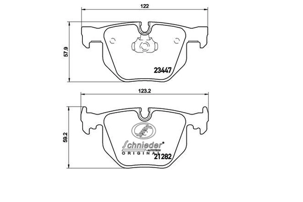 Brake Pad Set, disc brake (SBP009-331)