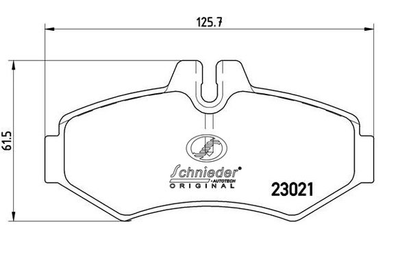 Brake Pad Set, disc brake (SBP008-651)