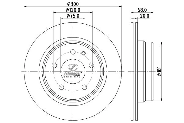 Brake Disc (BMS55.00164)