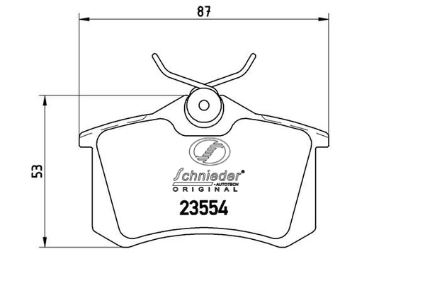 Brake Pad Set, disc brake (SBP018-111)