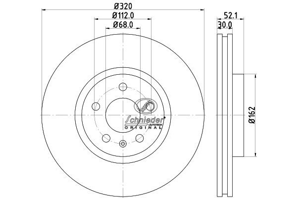 Brake Disc (VAS55.00308)