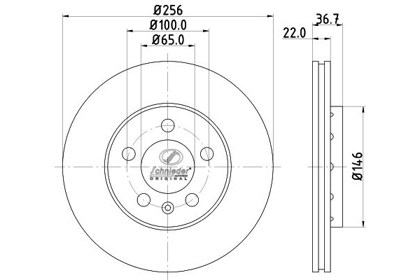 Brake Disc (VAS55.00303)