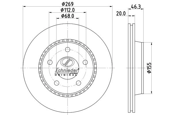 Brake Disc (VAS55.00313)
