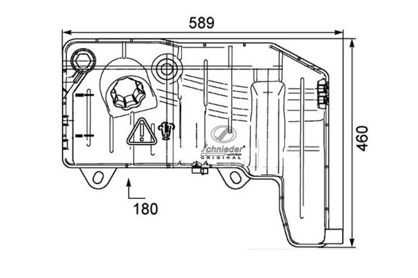 Expansion Tank, coolant (IVT32.00045)