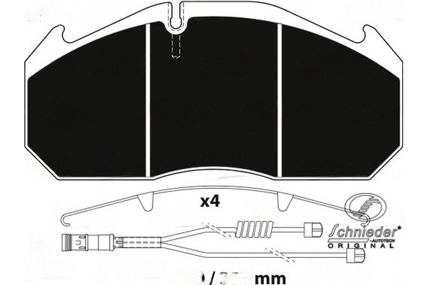 Brake Pad Set, disc brake (MNT31.00012)