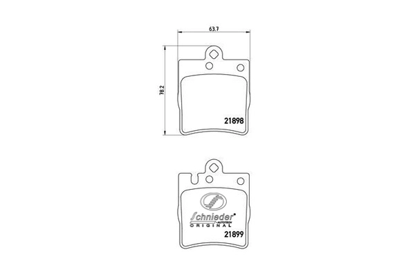 Brake Pad Set, disc brake (SBP008-451)
