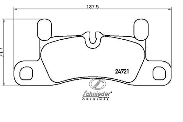 Brake Pad Set, disc brake (SBP015-121)
