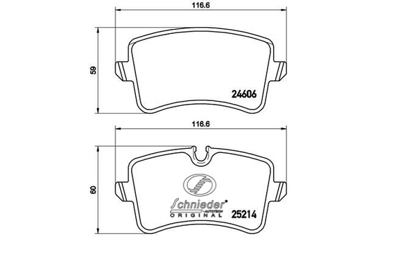 Brake Pad Set, disc brake (SBP016-011)