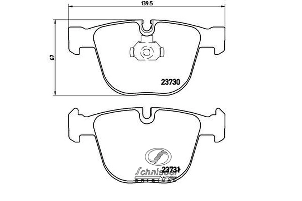 Brake Pad Set, disc brake (SBP010-751)