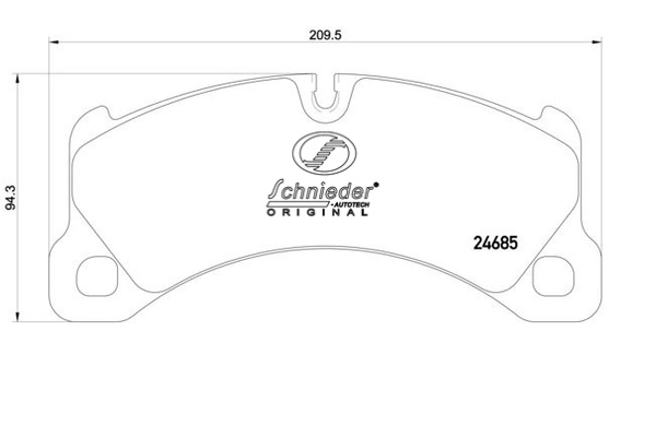 Brake Pad Set, disc brake (SBP015-131)