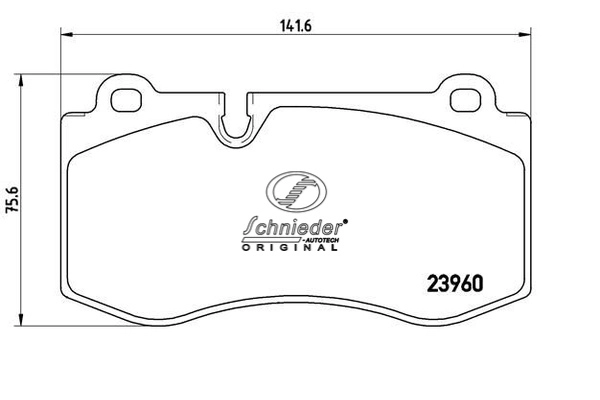 Brake Pad Set, disc brake (SBP011-401)