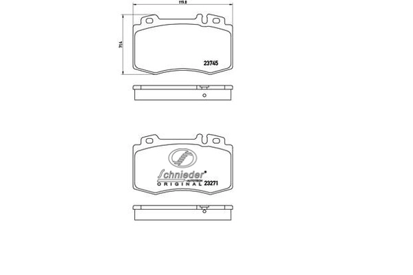 Brake Pad Set, disc brake (SBP010-101)