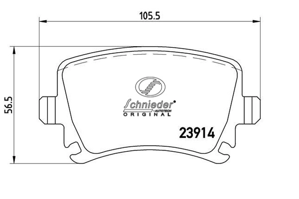 Brake Pad Set, disc brake (SBP010-601)