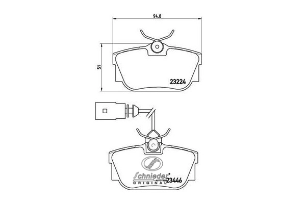 Brake Pad Set, disc brake (SBP018-591)