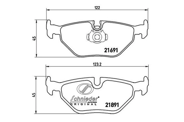 Brake Pad Set, disc brake (SBP007-981)