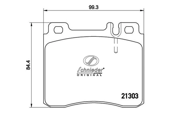 Brake Pad Set, disc brake (SBP007-551)