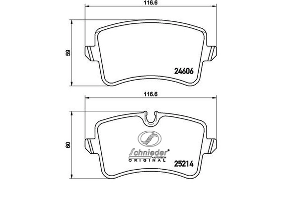 Brake Pad Set, disc brake (SBP016-001)