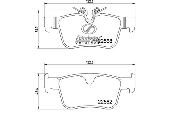 Brake Pad Set, disc brake (SBP025-971)