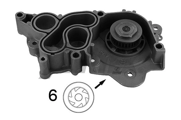 Water Pump, engine cooling (VAS15.00199)