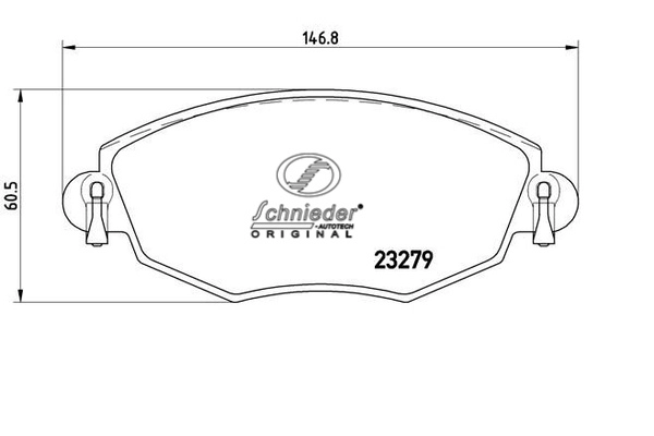 Brake Pad Set, disc brake (SBP009-071)