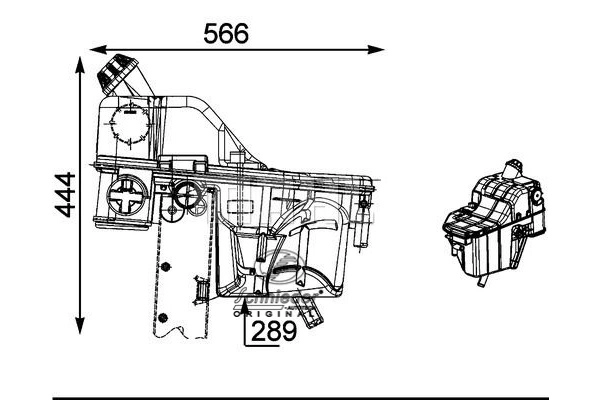 Expansion Tank, coolant (BZT32.00018)