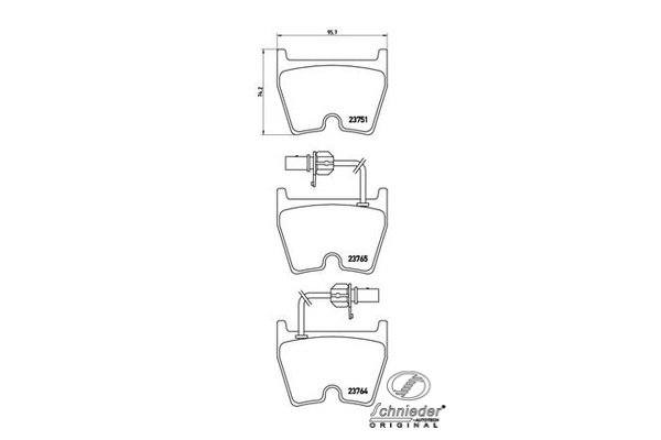 Brake Pad Set, disc brake (SBP009-191)