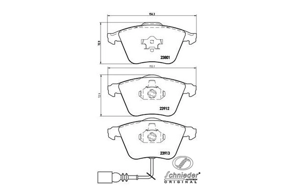 Brake Pad Set, disc brake (SBP010-351)